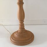 High lamp in vintage turned wood