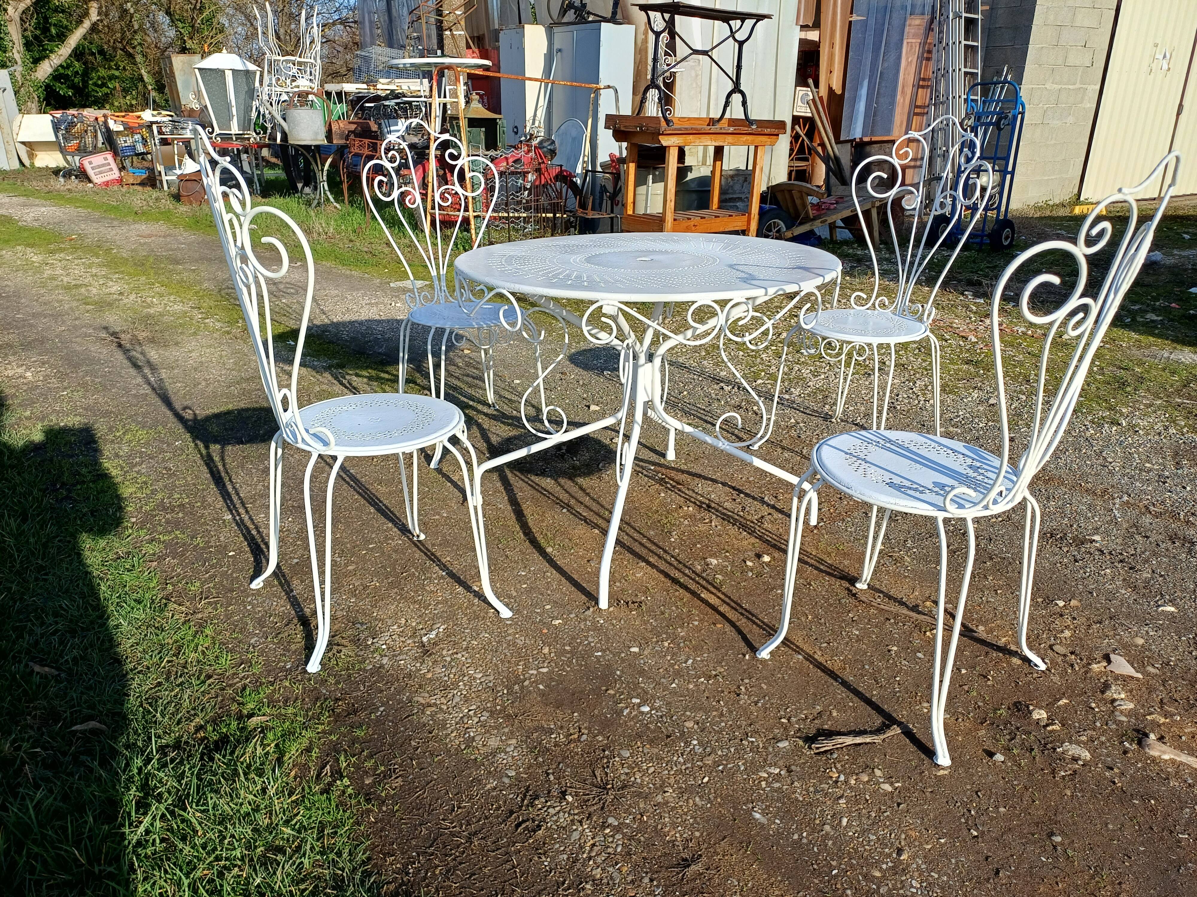 Wrought Iron Garden Furniture 1900