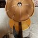 Vintage wrought iron burlap table lamp