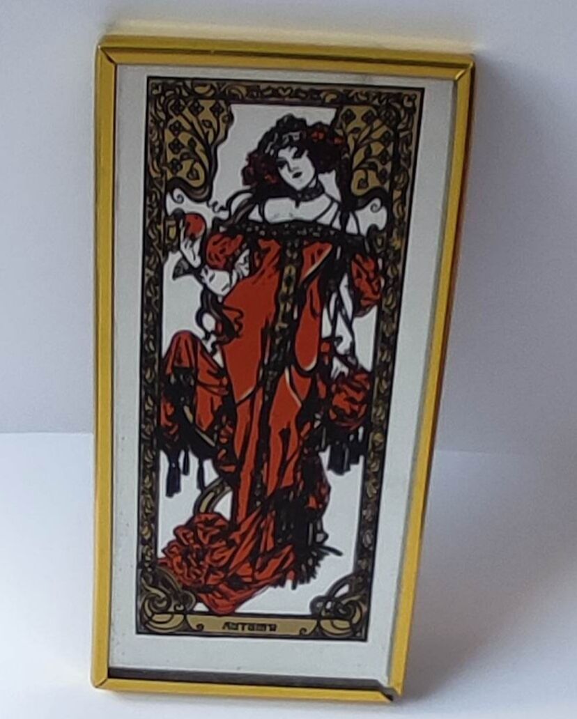 Lot small art nouveau mirrors Mucha