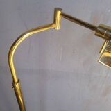 Liseuse / lampadaire articulé ep 1970 laiton doré