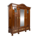 Art Nouveau wardrobe in walnut and pine - 1900-1915
