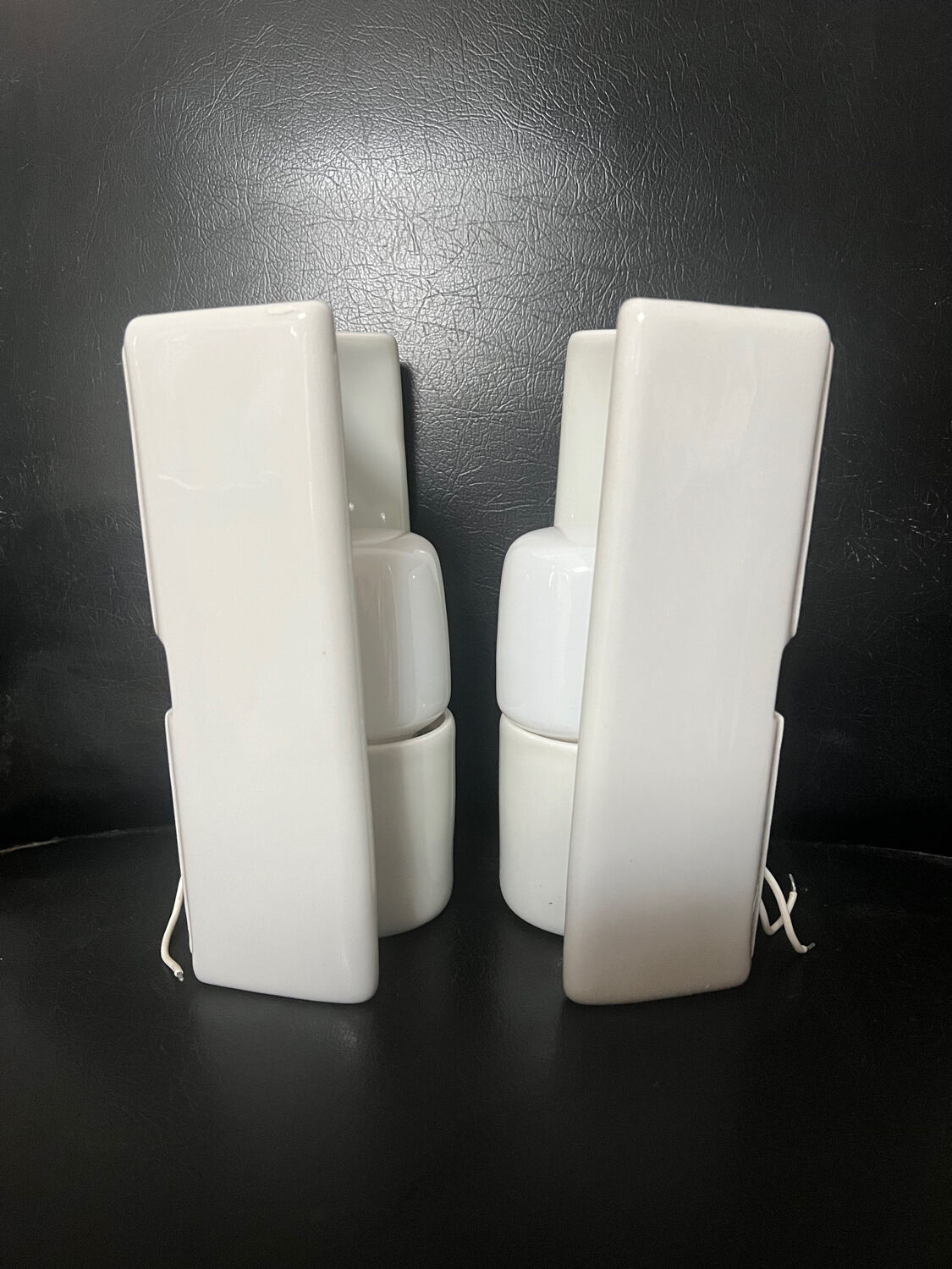 Pair of vintage 50/60 wall lights by Wilhelm Wagenfeld for Lindner Leutchen