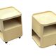 Ensemble vintage de deux chariots Kartell Componibili 4970 par Anna Castelli