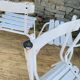 Ensemble de 5 chaises blanches en bois