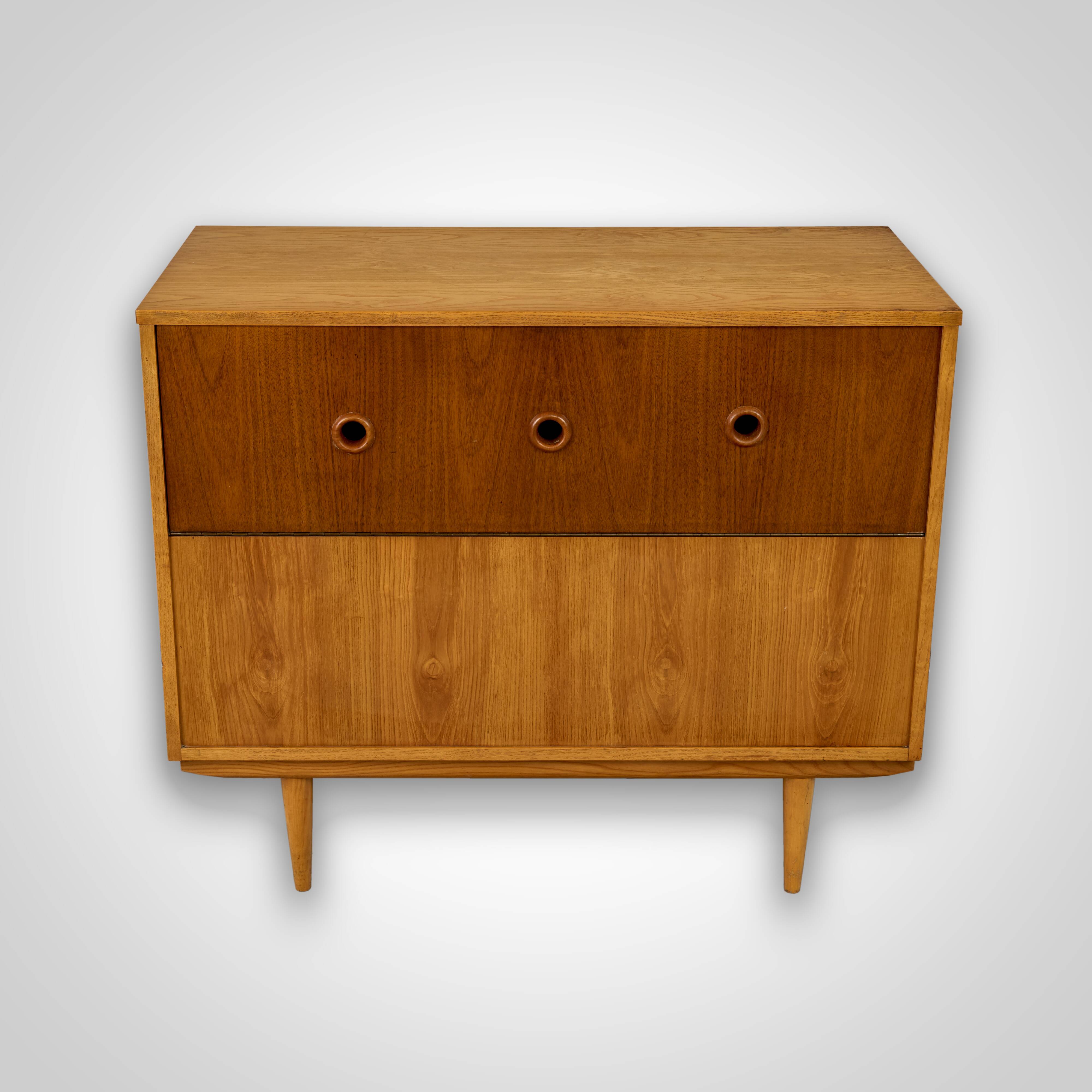 Vintage Bedding Cabinet, 1960s, Czechoslovakia