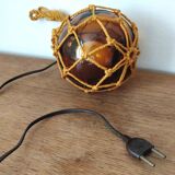 Float lamp peach amber ball