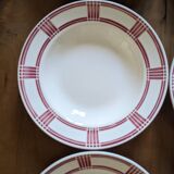 6 Badonviller soup plates