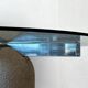 Italian brutalist dining table by Giovanni Offredi for Saporiti Italy