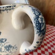 Broc de toilette joufflu Jardinière Longwy 1900s