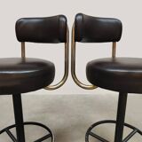 Swedish vintage design bar stools Borje Johanson
