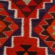Vintage Orange & Blue Tribal Kilim Runner Rug, 95x320Cm