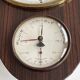 Vintage 1960s wall clock with thermometer and date
