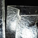 Lucite shopping bag lamps mid-century, set of 2