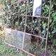 Industrial arched metal window L128xH114 19th century glass roof 2 leaves
