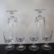 Set of 6 old white wine glasses in Sèvres Crystal Arezzo Model