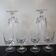 Set of 6 old white wine glasses in Sèvres Crystal Arezzo Model