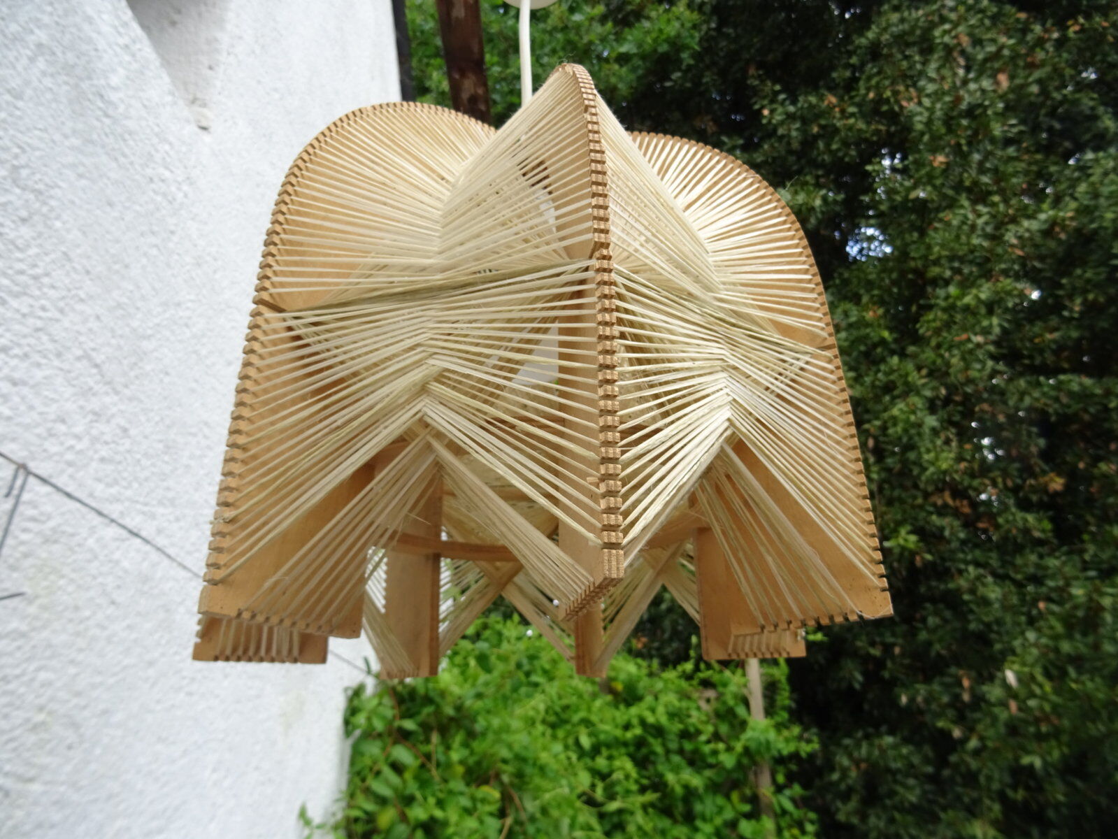 60s wire and wood hanging