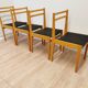 Chaises de salle à manger en bois scandinaves vintage - Branko Ursic STOL Kamnik, ensemble de 2