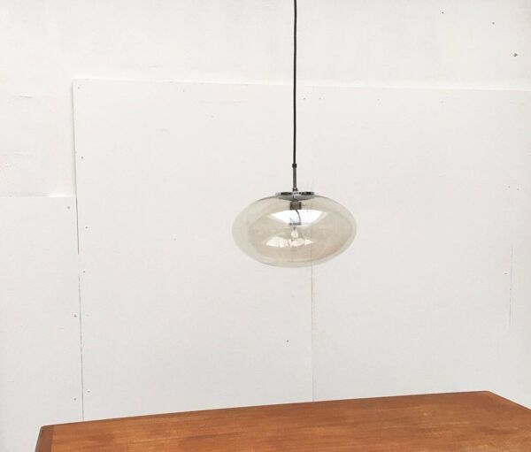 Luminaires en forme d'OVNI en verre de style Space Age allemand du milieu du siècle, lot de 3