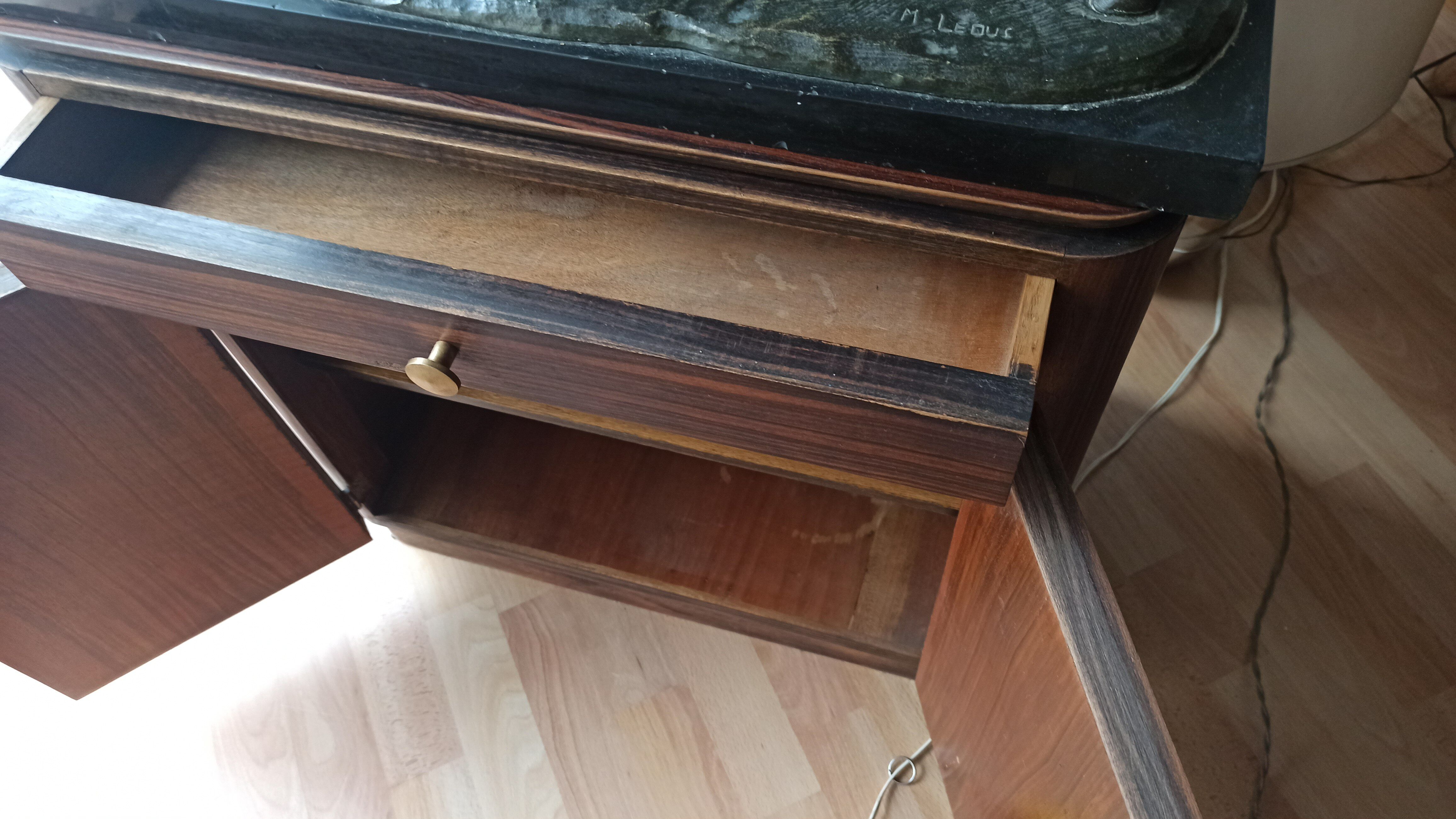 Meuble art déco bois macassar