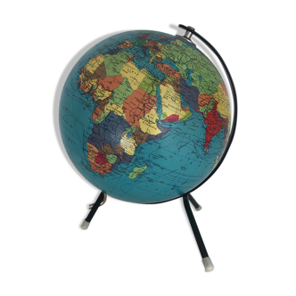 Globe tripod Taride vintage glass 1965 - 28 cm