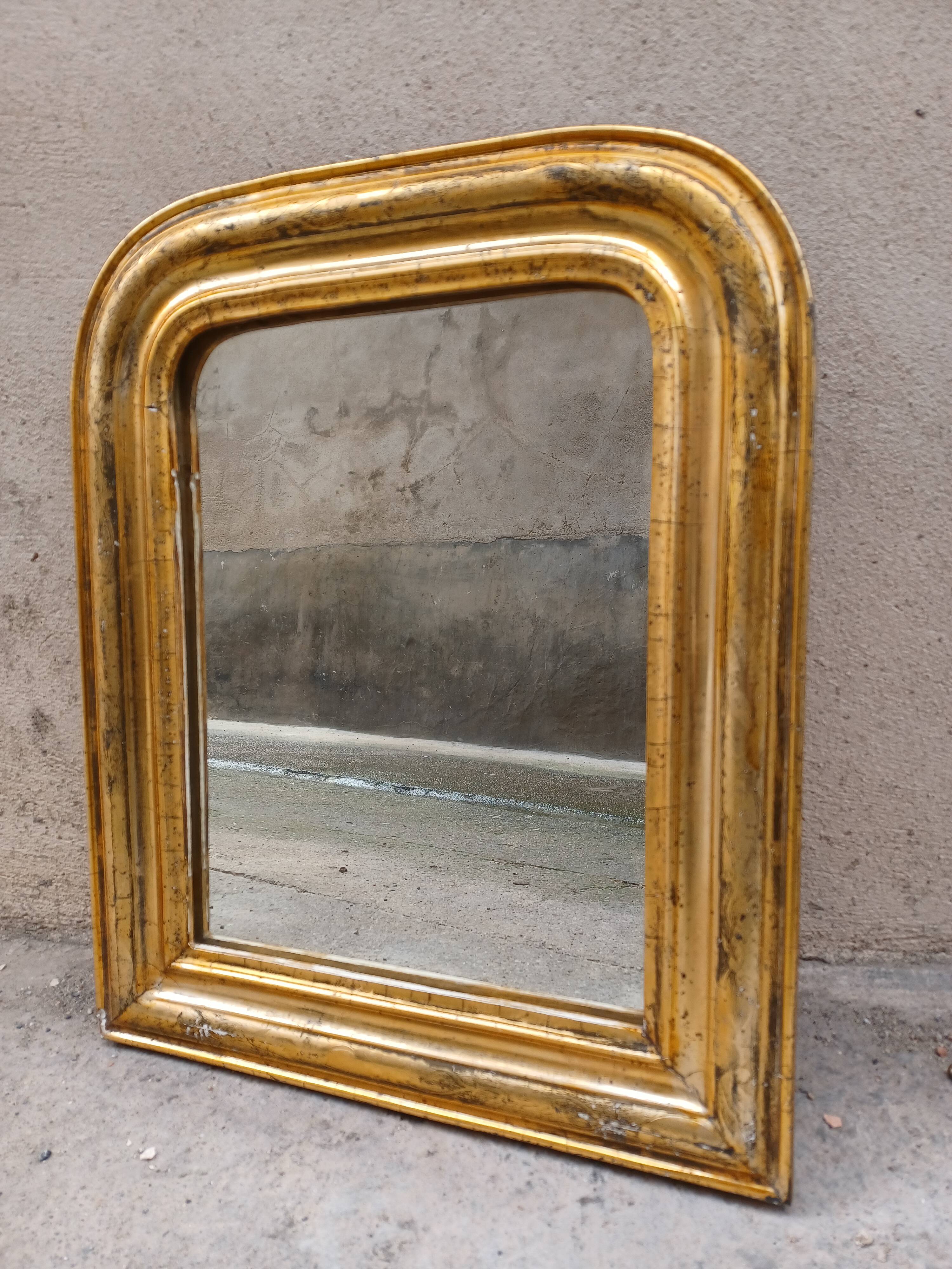 Louis philippe mirror, gilded wood