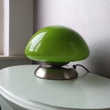 Green mushroom bedside lamp with touch control