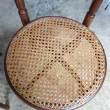 Set of 3 quality canned chairs of FISHEL brand