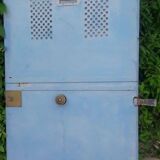 Antique H205xL103 curved iron gate door with mailbox