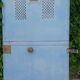 Porte portail H205xL103 ancienne en fer cintrée avec boite aux lettres