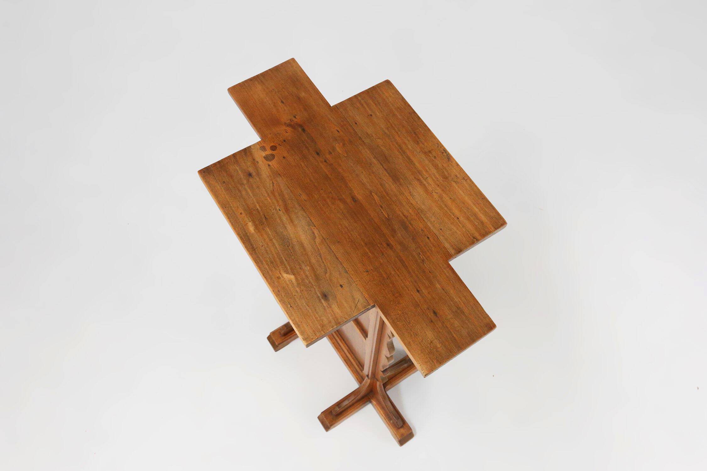 Church Console in solid wood, France ca. 1900