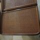 Vintage dressing table/chest - woven rattan - 5 drawers - mirror - 1960s/70s