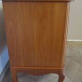 Commode 3 tiroirs style Louis XV en bois massif