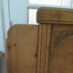 Art Deco headboard for a 160 cm bed in raw wood