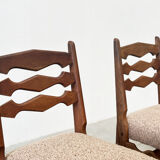Set of four dining chairs by Guillerme & Chambron