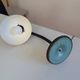 Vintage Aluminor France orange lamp from the 70s 1970