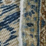 Grand tapis persan ancien bleu marine, 293 x 391 cm