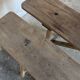 Pair of antique oak benches