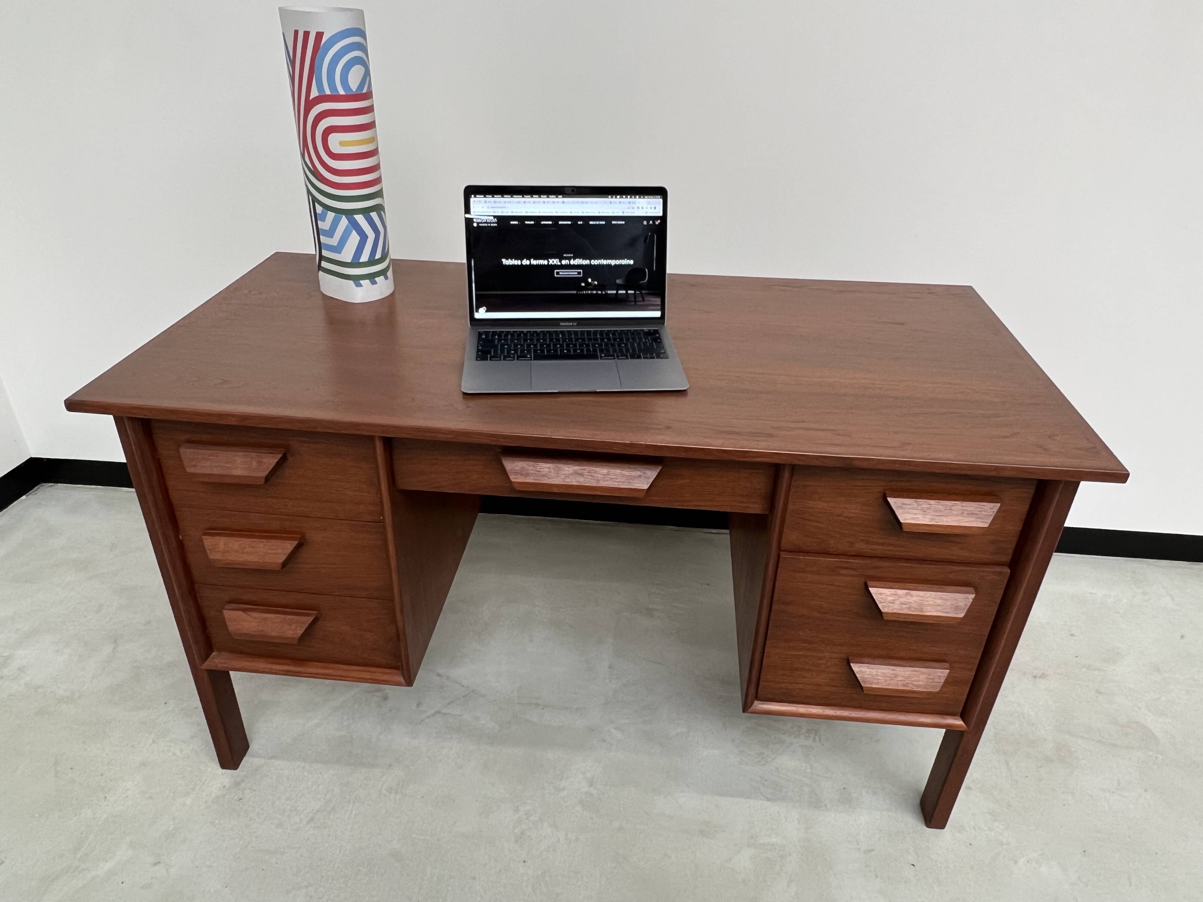 Scandinavian teak desk, circa 1970