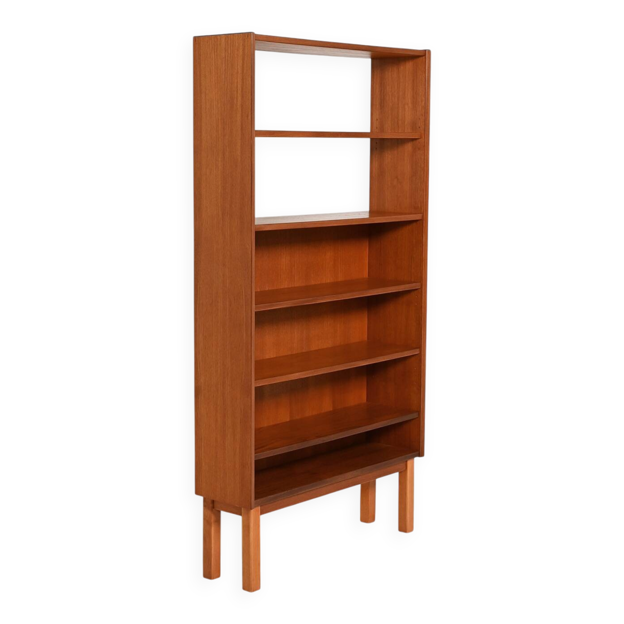 Bibliothèque en teck scandinave, années 1960