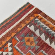 Vintage Burgundy Persian Kilim Runner Rug,, 98x235Cm