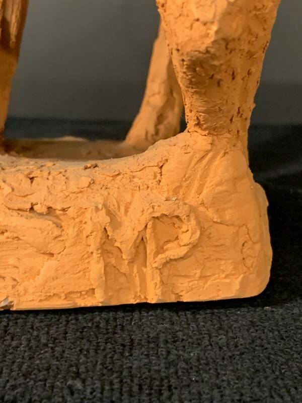 Animal Sculpture Horse, Terracotta, Unique Piece, 1960s