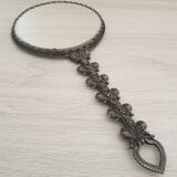 Hand mirror XIXth 28x13cm