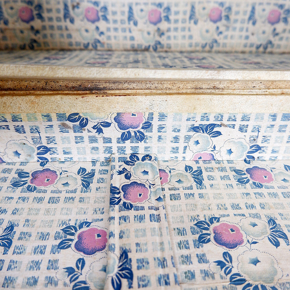 Chinese red lacquered leather trunk from the early 20th century.
