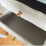Louis XV style chiffonier / restored in moon grey