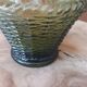 Italian carafe genius glass bottle from Empoli 60s 70s.