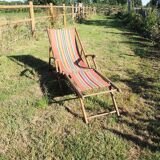 Old deckchair / bayadere deckchair