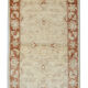 Cream Rug Handwoven Traditional Zeigler Carpet- 65x118cm