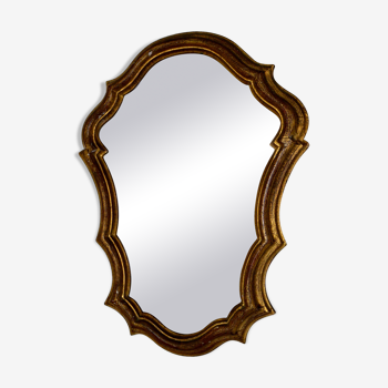 Golden mirror 19th - 32x43cm